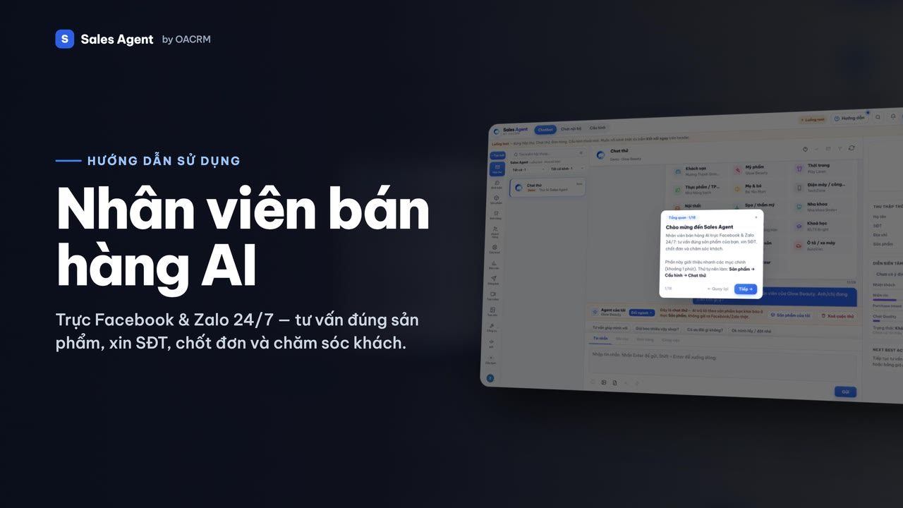 Video hướng dẫn sử dụng Sales Agent